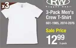 Menards 3-Pack Men's Crew T-Shirt offer