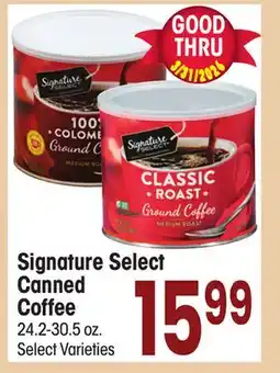 Jewel-Osco Signature Select Canned Coffee offer