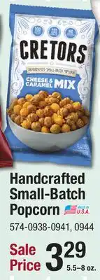 Menards Handcrafted Small-Batch Popcorn offer