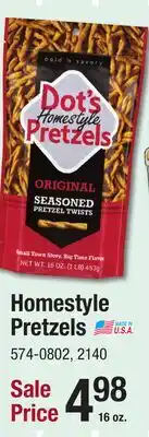 Menards Homestyle Pretzels offer