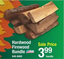 Menards Hardwood Firewood Bundle offer