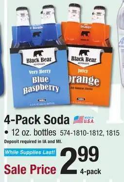 Menards 4-Pack Soda offer