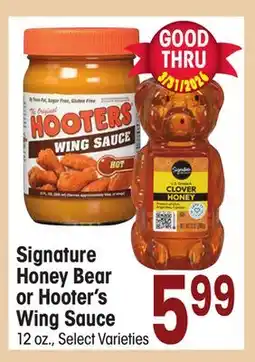 Jewel-Osco Signature Honey Bear or Hooter's Wing Sauce offer