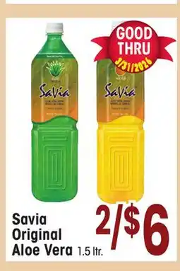 Jewel-Osco Savia Original Aloe Vera offer