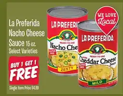 Jewel-Osco La Preferida Nacho Cheese Sauce offer