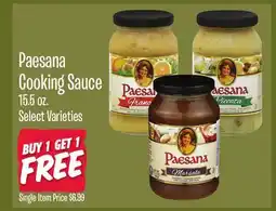 Jewel-Osco Paesana Cooking Sauce offer