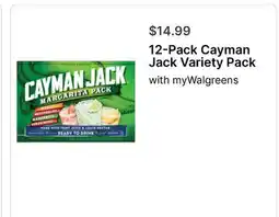 Walgreens 12-Pack Cayman Jack Variety Pack offer