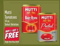 Jewel-Osco Mutti Tomatoes offer