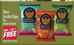 Jewel-Osco Siete Tortilla Chips offer
