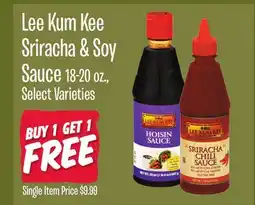 Jewel-Osco Lee Kum Kee Sriracha & Soy Sauce offer