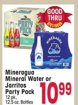 Jewel-Osco Mineragua Mineral Water or Jarritos Party Pack offer