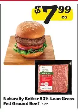 Winn Dixie Naturally Better 80% Lean Grass Fed Ground Beef offer