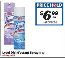 Winn Dixie Lysol Disinfectant Spray offer