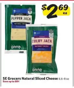 Winn Dixie SE Grocers Natural Sliced Cheese offer