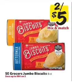 Winn Dixie SE Grocers Jumbo Biscuits offer