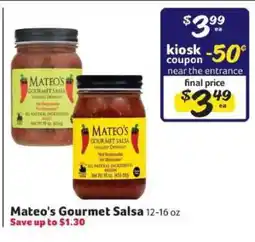 Winn Dixie Mateo's Gourmet Salsa offer