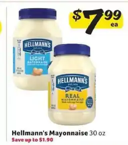 Winn Dixie Hellmann's Mayonnaise offer