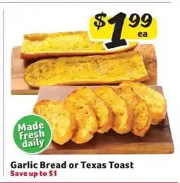 Winn Dixie Garlic Bread or Texas Toast offer