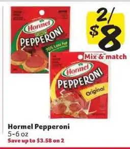 Winn Dixie Hormel Pepperoni offer