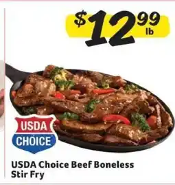 Winn Dixie USDA Choice Beef Boneless Stir Fry offer