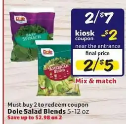 Winn Dixie Dole Salad Blends offer