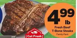 Save a Lot Fresh Beef T-Bone Steaks offer