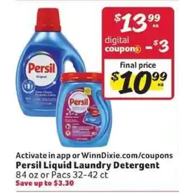 Winn Dixie Persil Liquid Laundry Detergent offer