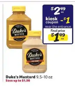 Winn Dixie Duke's Mustard offer