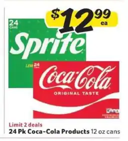 Winn Dixie 24 Pk Coca-Cola Products offer