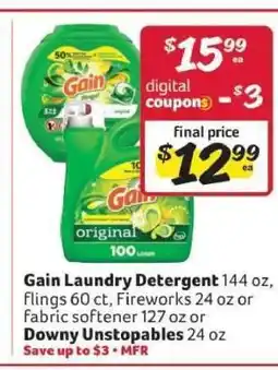 Winn Dixie Gain Laundry Detergent offer