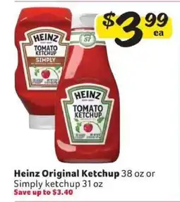 Winn Dixie Heinz Original Ketchup offer