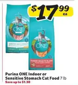 Winn Dixie Purina ONE, Indoor or Sensitive Stomach Cat Food offer