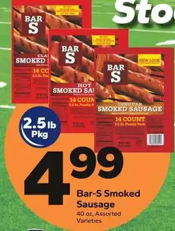 Save a Lot Bar S Smoked Sausage offer