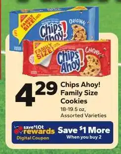 Save a Lot Chips Ahoy! Family Size Cookies offer