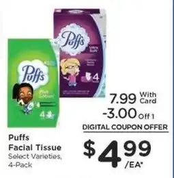 Kroger Puffs Facial Tissue offer