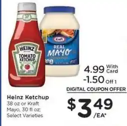 Kroger Heinz Ketchup or Kraft Mayo offer
