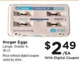 Kroger Kroger Eggs offer