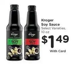 Kroger Kroger Soy Sauce offer
