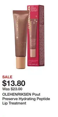 Kohl's OLEHENRIKSEN Pout Preserve Hydrating Peptide Lip Treatment offer
