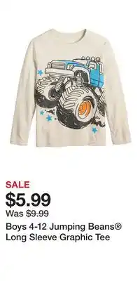 Kohl's Boys 4-12 Jumping Beans Long Sleeve Graphic Tee offer