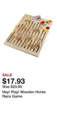 Kohl's Hey! Play! Wooden Horse Race Game offer