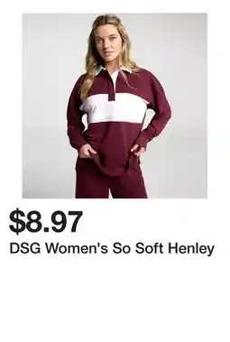 Dick's Sporting Goods DSG Women's So Soft Henley offer