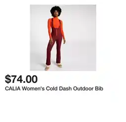 Dick's Sporting Goods CALIA Women's Cold Dash Outdoor Bib offer
