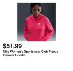 Dick's Sporting Goods Nike Women's Sportswear Club Fleece Pullover Hoodie offer