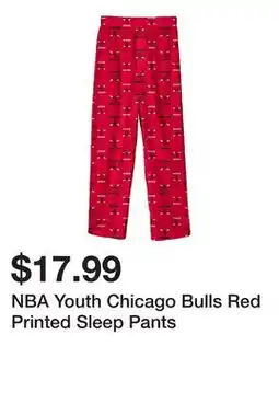 Dick's Sporting Goods NBA Youth Chicago Bulls Red Printed Sleep Pants offer