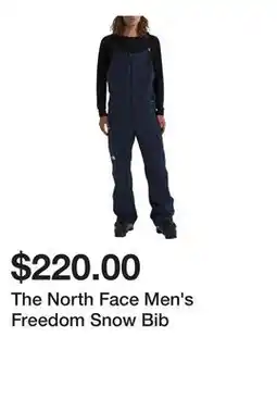 Dick's Sporting Goods The North Face Men's Freedom Snow Bib offer