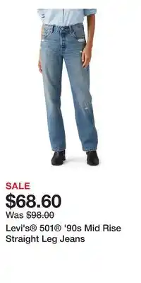 Nordstrom Levi's 501 '90s Mid Rise Straight Leg Jeans offer