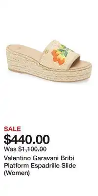 Nordstrom Valentino Garavani Bribi Platform Espadrille Slide (Women) offer