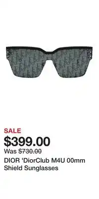 Nordstrom DIOR 'DiorClub M4U 00mm Shield Sunglasses offer