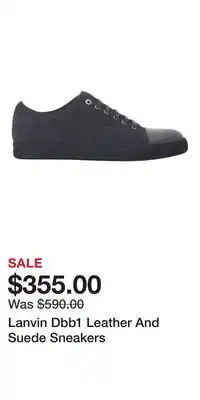 Nordstrom Lanvin Dbb1 Leather And Suede Sneakers offer